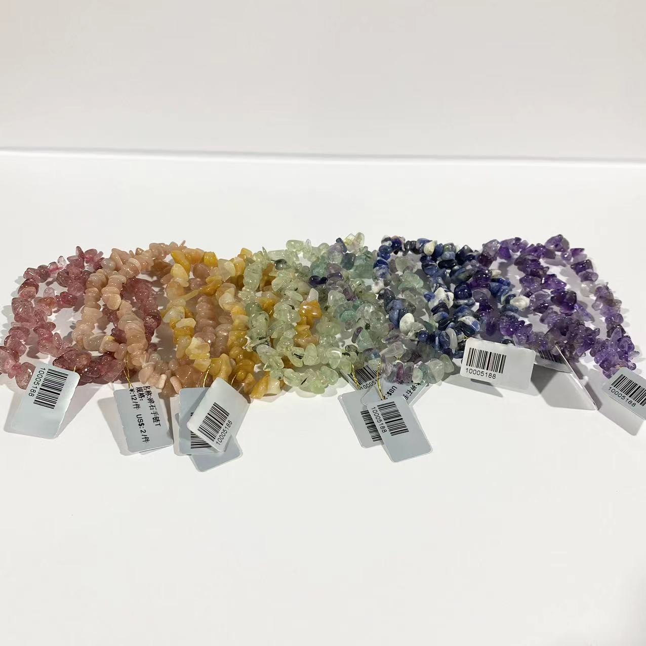 crystal chips bracelet