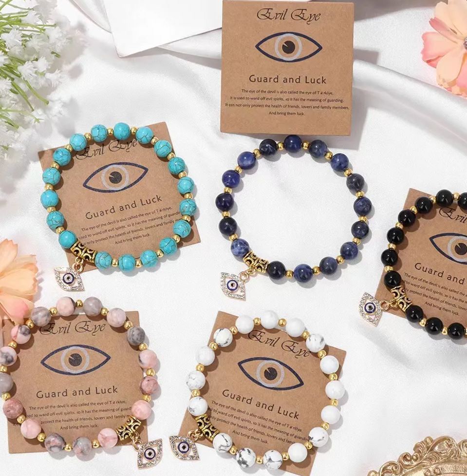 design bracelet evil eyes