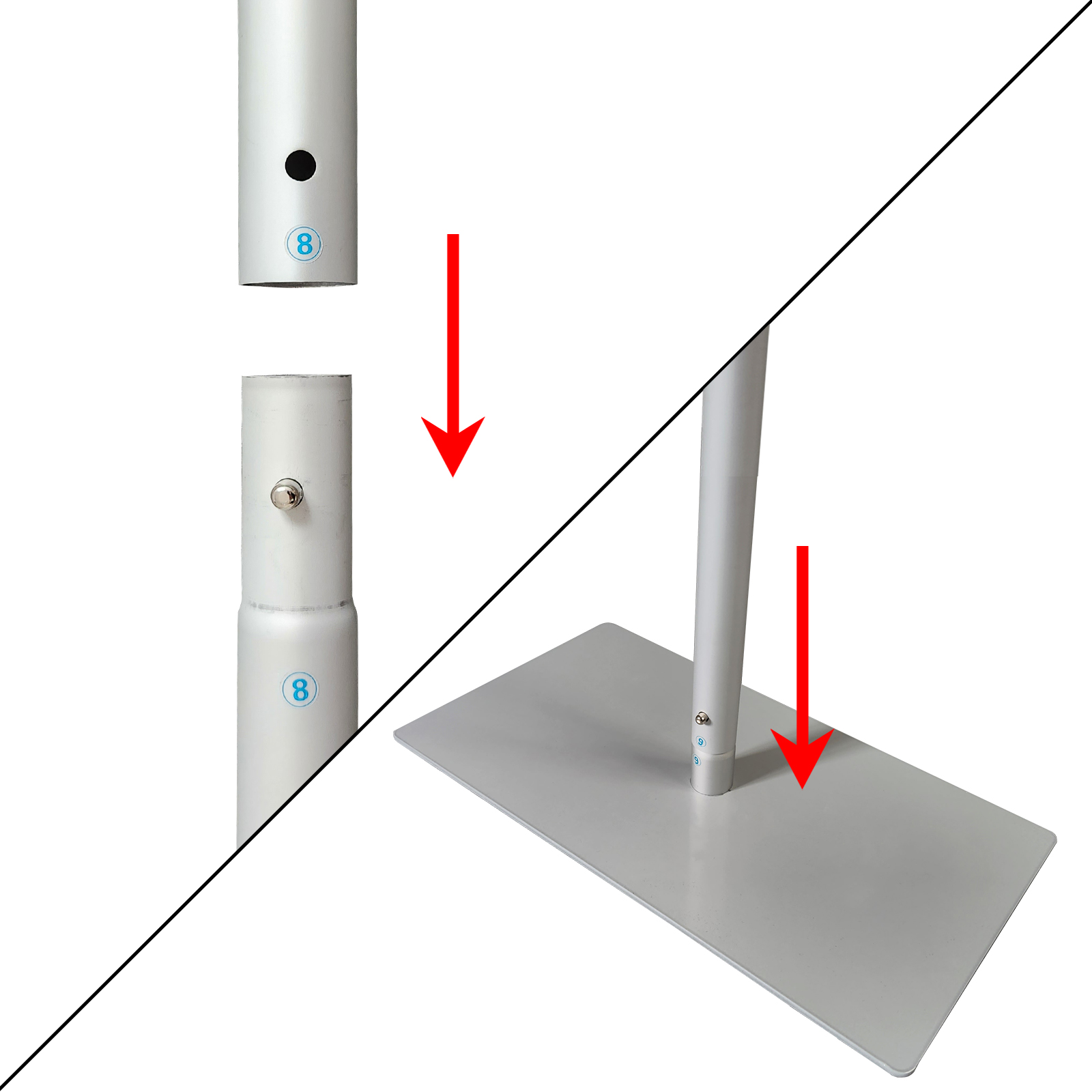 Hecis 7.2ft Metal Wedding Arch