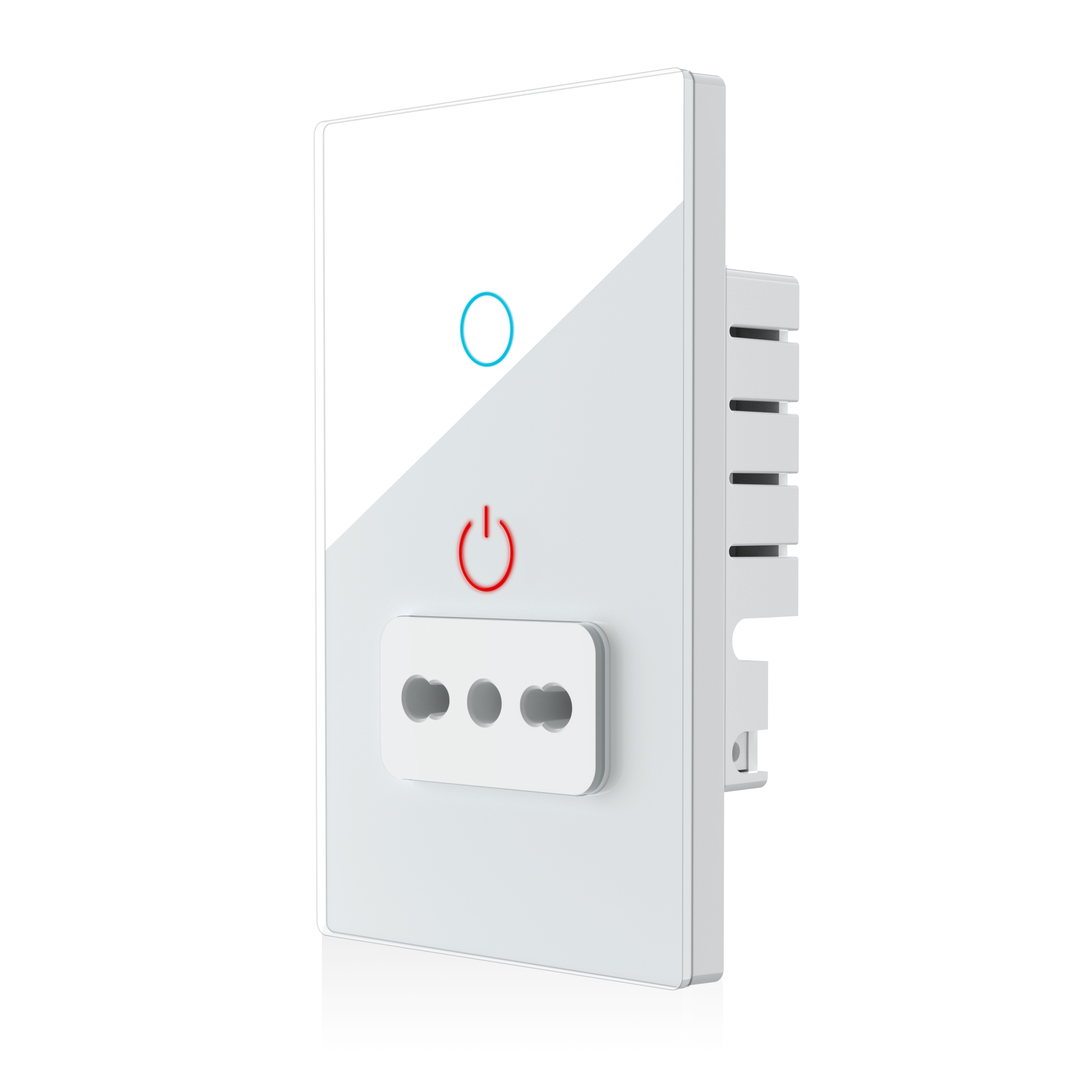 Melery Italy Light Switch Wall Socket Wifi Smart Tuya Glass Panel Italian Plug Intelligent EU Chile Outlet Remote by Alexa Google Home-Melery