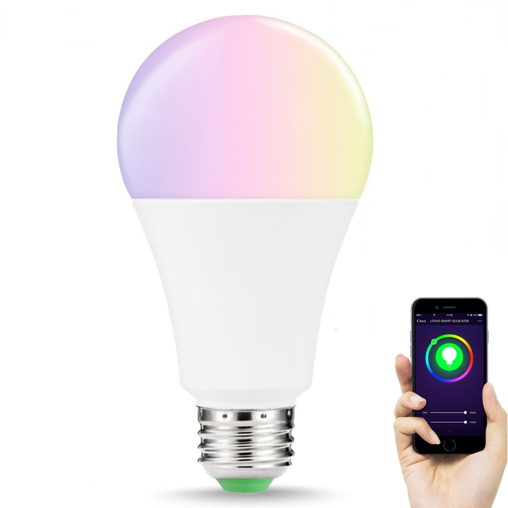 Melery E26 Tuya WiFi Smart LED Light Bulb 12W RGB Warm Cold White Color Lamp 150W Equivalent A21 Remote Control by Alexa Google Home