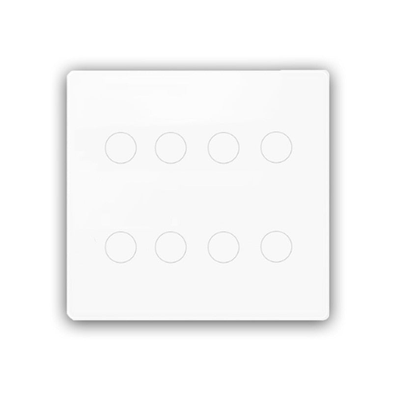 Melery  Brazil 4x4 Switch 4/6/8Gang Tuya WiFi Smart Life Light Wall Touch Sensor Interruptor Glass Panel Remote by Alexa Dot Google Home-Melery