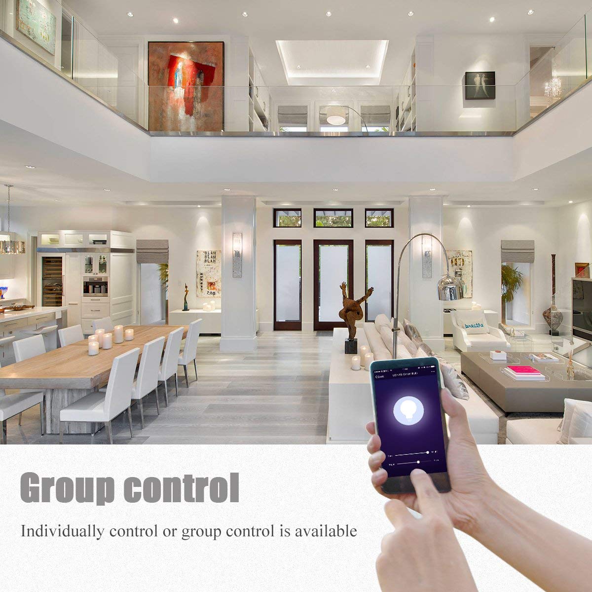 Melery  MR16 WiFi Smart LED Light Bulb, 12V GU5.3 Reflector Spoltlight, 5 Watt (50W Equivalent), Tunable White RGB WARM/COLD DAY LIGHT, APP Controlled Light, Voice Remote Control, Decorative Lamp, 2Pack-Melery