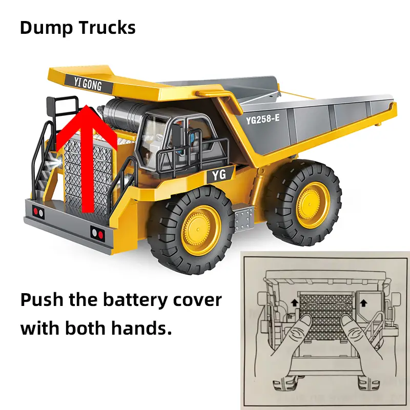 2 4ghz remote control excavator 2 batteries toy metal shovel 11 channel rc construction bulldozer vehicles digger toys gift with light and sound for 6 7 8 9 10 years old kids boys details 19