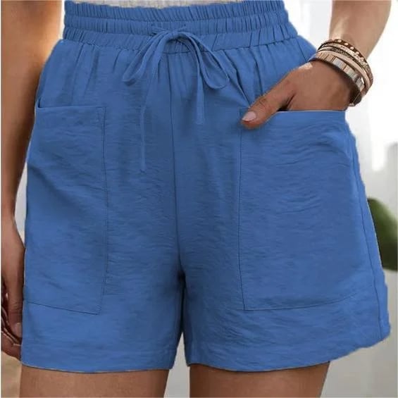 🔥Summer Hot Sale - 49% OFF🔥Solid Two Pockets Loose Casual Short Pants