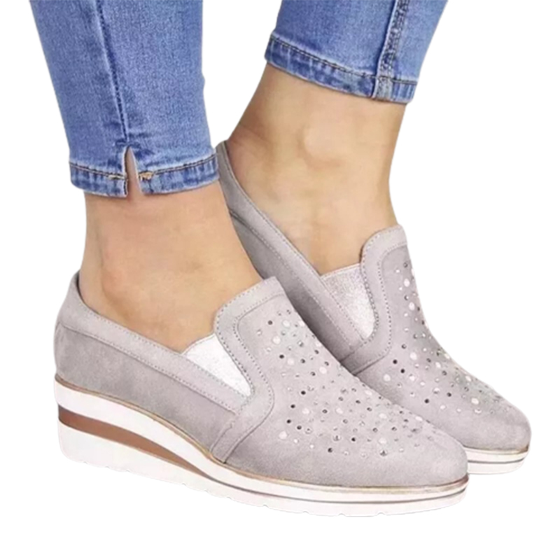 2022 Women Breathable Slip-on Flat Shoes-ABOXUN