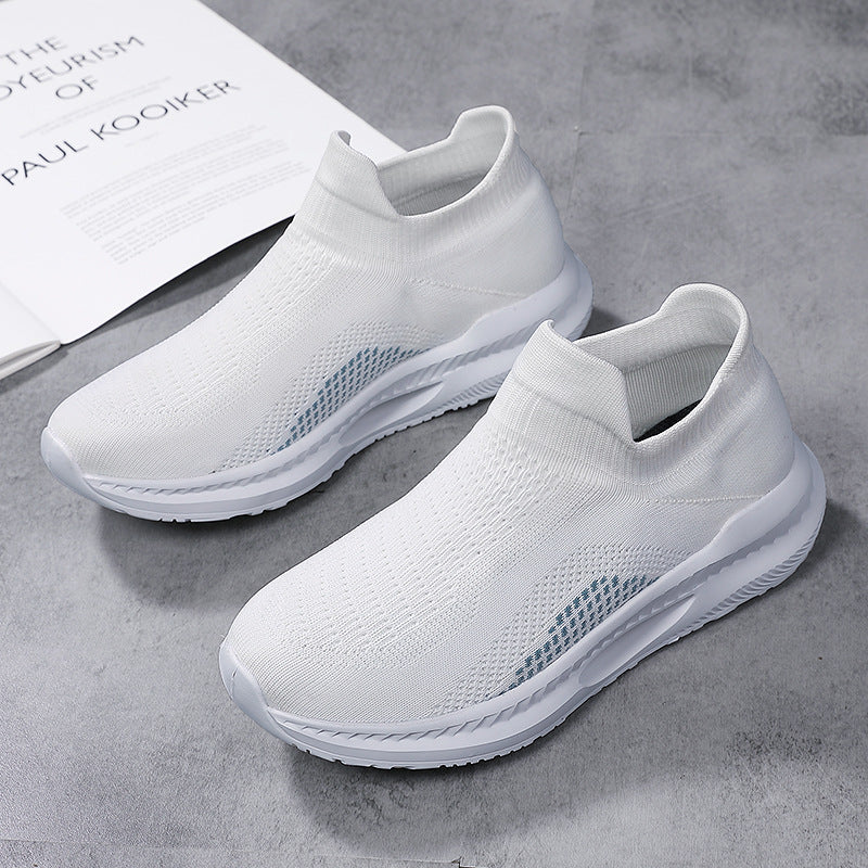 Women's Flyknit Breathable Non-Slip Casual Sneakers-ABOXUN