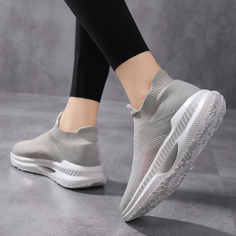Women's Flyknit Breathable Non-Slip Casual Sneakers-ABOXUN