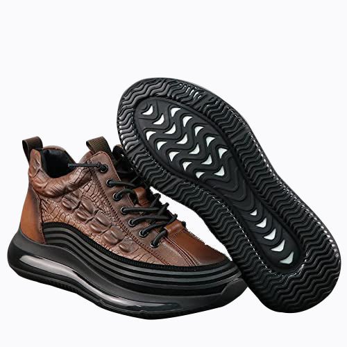 Men's Cowhide Sports Air Cushion Casual Shoes-ABOXUN