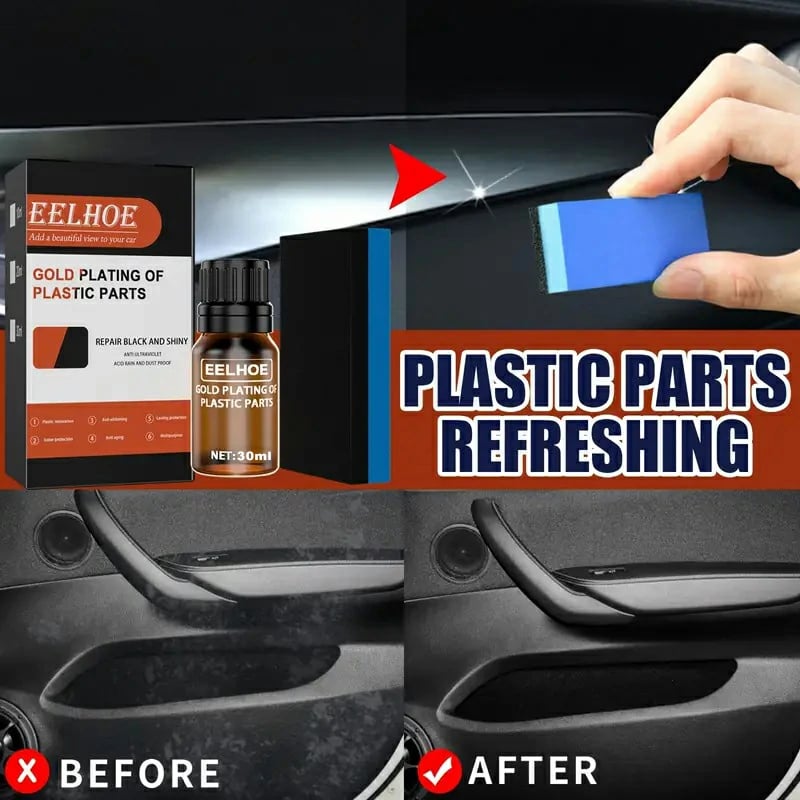 Restore Your Car's Plastic Parts to Like-New Condition with this Nano Refreshing Coating Kit!