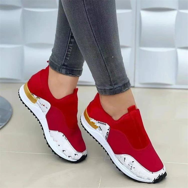 Fashion round toe slip-on casual women's shoes-ABOXUN