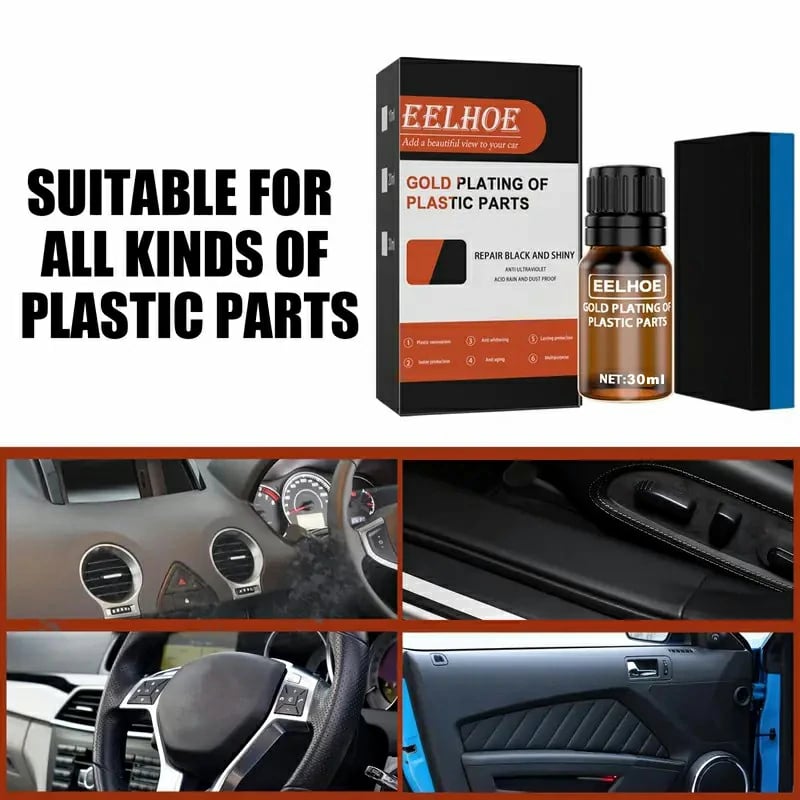 Restore Your Car's Plastic Parts to Like-New Condition with this Nano Refreshing Coating Kit!