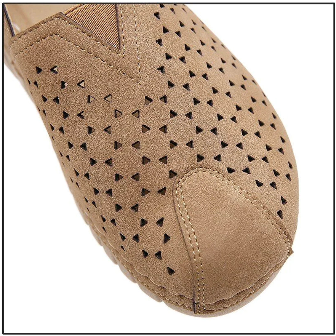 Lightweight Cutout Round Toe Comfortable Platform Walking Shoes-ABOXUN