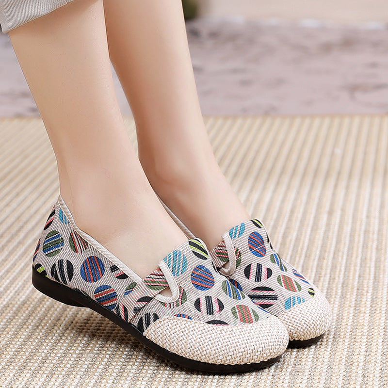 Women's Breathable Linen Flat Fisherman's Shoes-ABOXUN