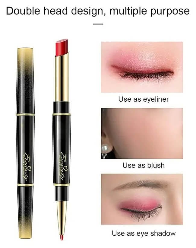🔥 BIG SALE🔥🔥Double ended lipstick Automatic Lip Liner Matte Waterproof Non-fading Non-stick Lipstick
