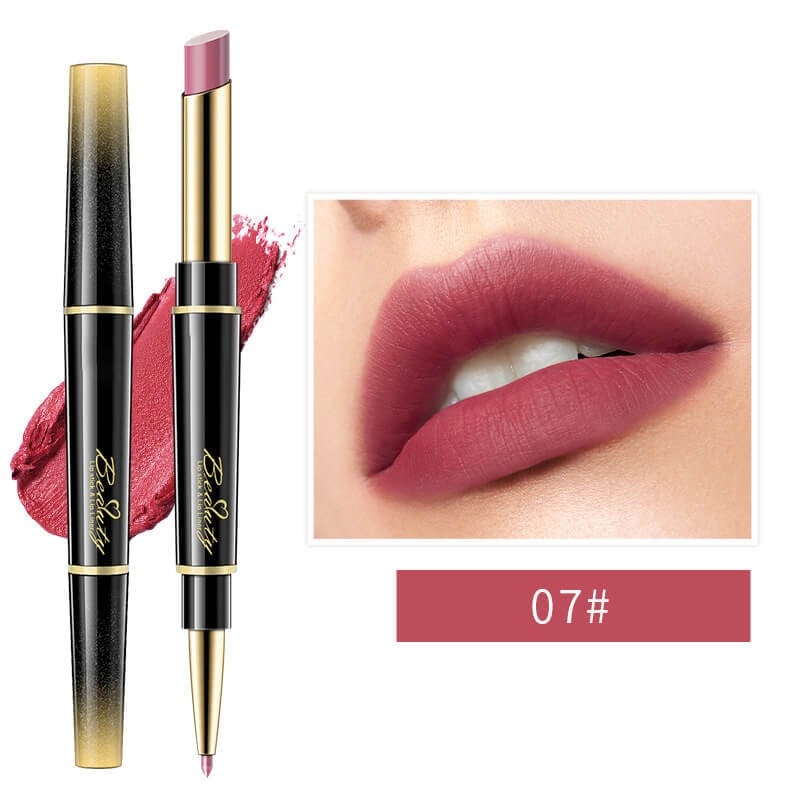 🔥 BIG SALE🔥🔥Double ended lipstick Automatic Lip Liner Matte Waterproof Non-fading Non-stick Lipstick