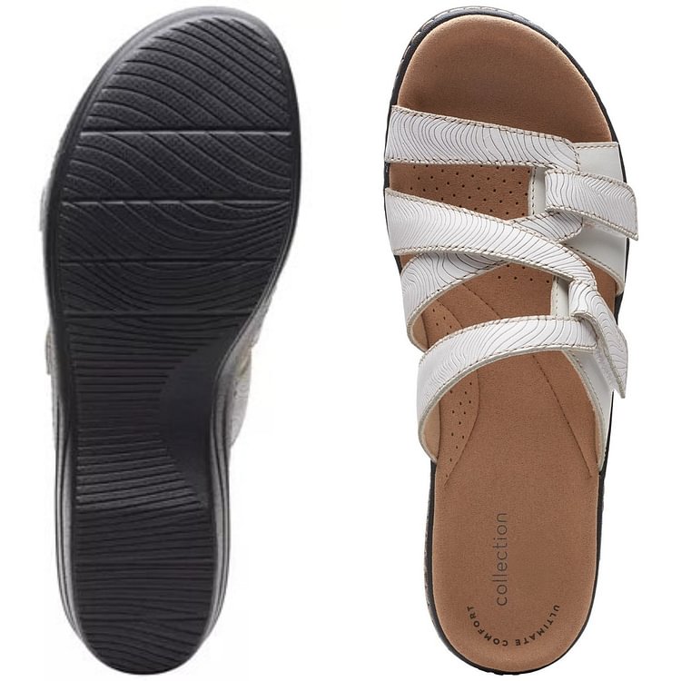 LAST DAY PROMOTION 50% OFF -SOFT BOTTOM MASSAGE ORTHOPEDIC WEDGE SLIDE SANDALS(BUY 2 FREE SHIPPING)