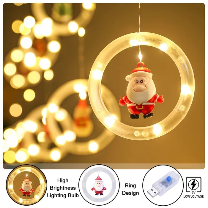 🎅Early Christmas Sale-49% OFF - Christmas Decor Ring Lights-ABOXUN