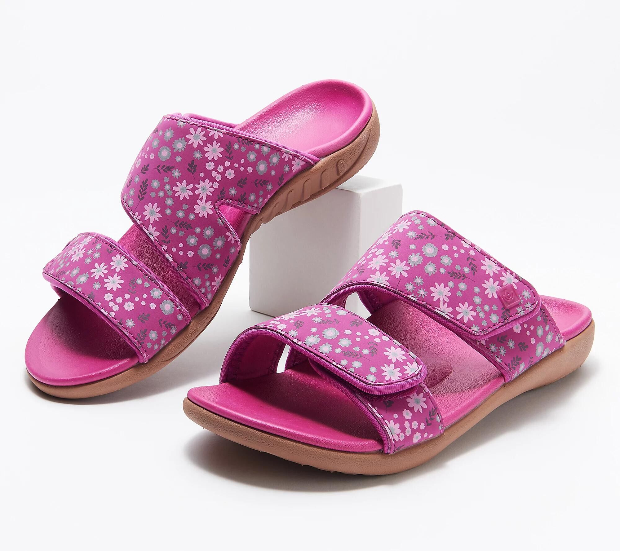 Ladies Flat Velcro Slippers-ABOXUN