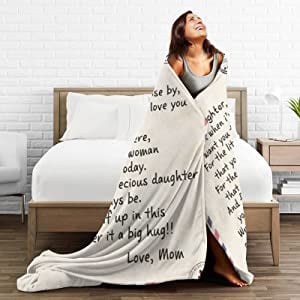 🎁Daughter's Gift - Letter Blanket Gift- Sweet Words To My Daughter (49% OFF TODAY)-ABOXUN