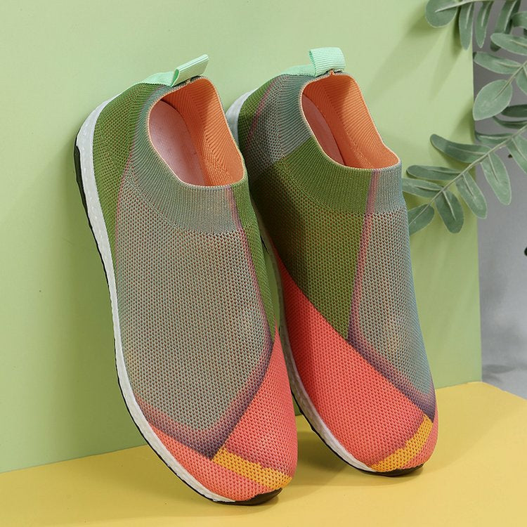 2022 autumn new casual knitted sneakers-ABOXUN