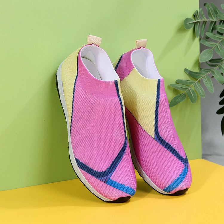 2022 autumn new casual knitted sneakers-ABOXUN