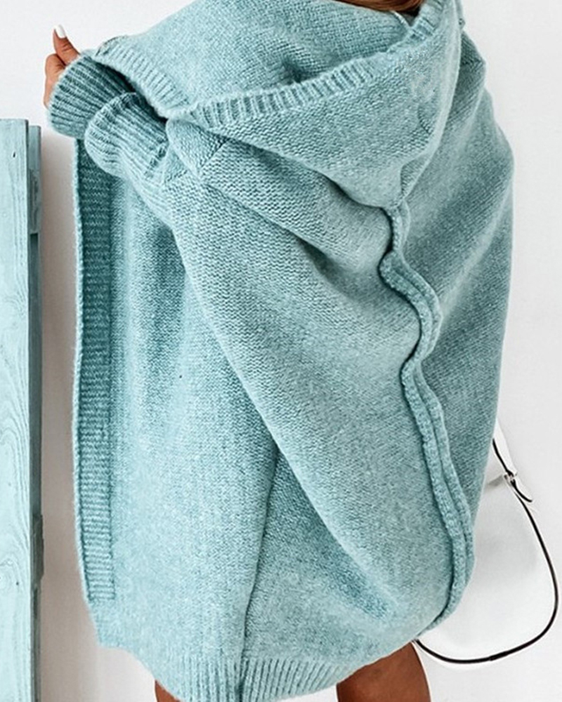 Soft Loose Sweater Coat-ABOXUN