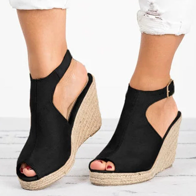 Ladies Summer Fish Mouth Casual Sandals-ABOXUN