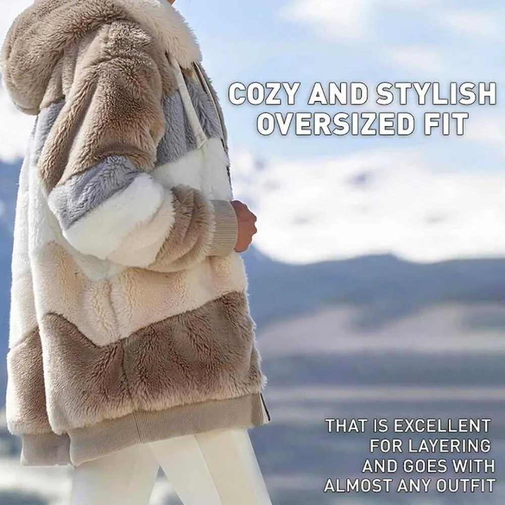 🔥 50% OFF-🐑 RCONTRASTING LAMB WOOL PADDED COAT 🎁 Semi-Annual Hot Sale-ABOXUN