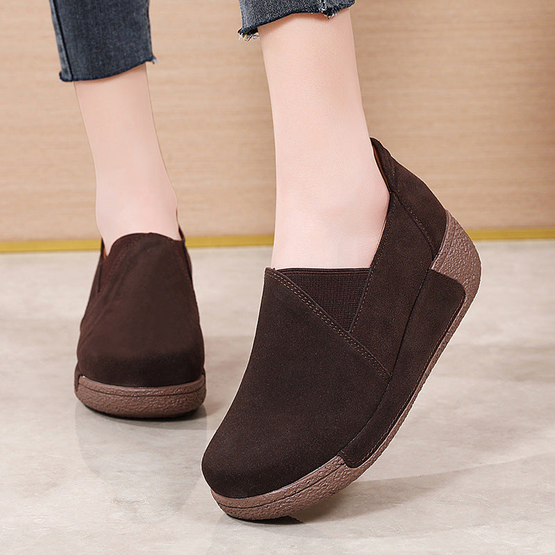 Women's Winter Comfort Elastic Platform Shoes-ABOXUN