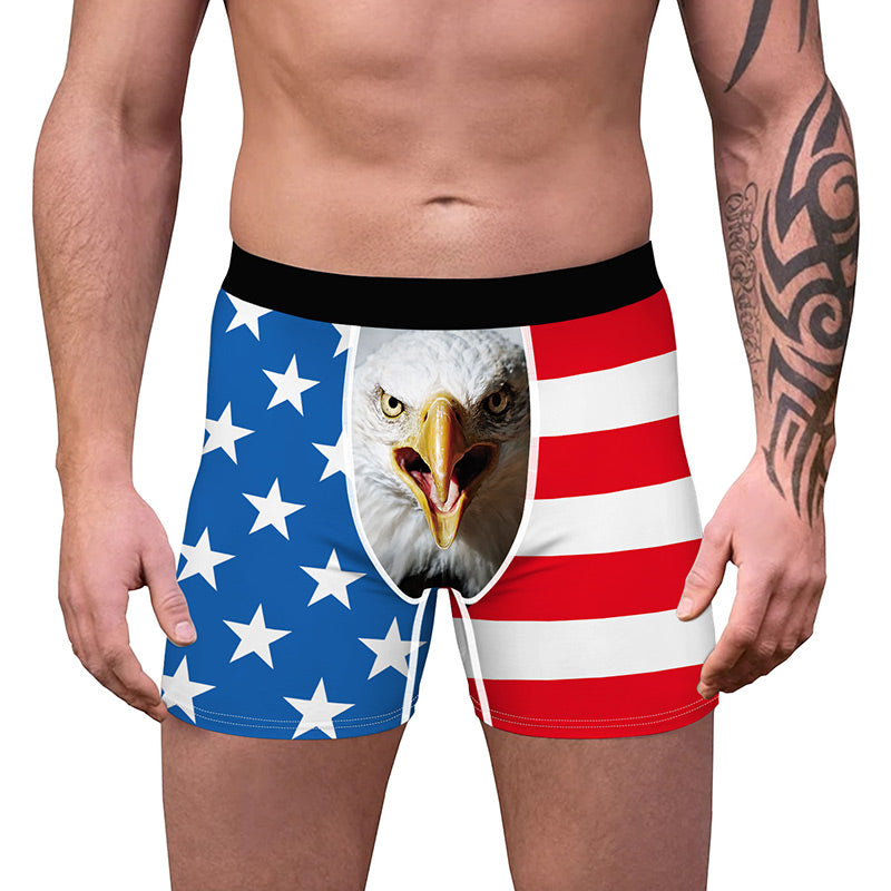 Explosive print comfortable and breathable men's underwear-ABOXUN