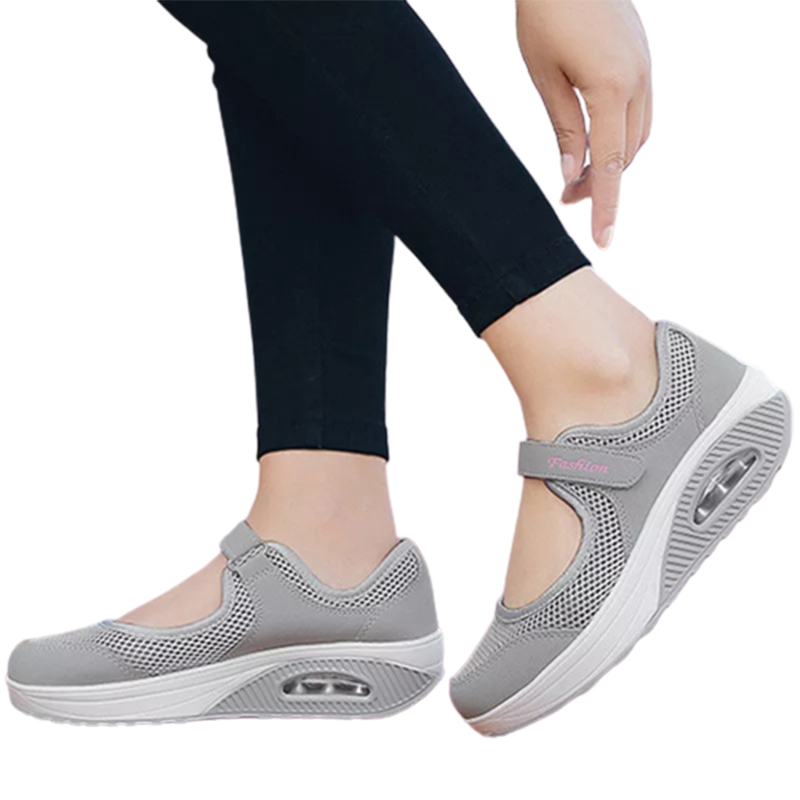 New mesh rocking shoes plus size women's shoes-ABOXUN