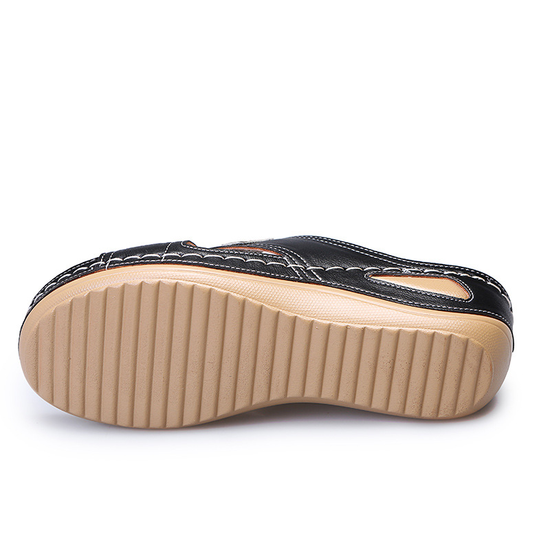 Women's Vintage Wedge Stitch Slippers-ABOXUN