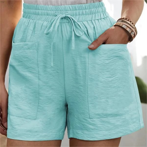 🔥Summer Hot Sale - 49% OFF🔥Solid Two Pockets Loose Casual Short Pants