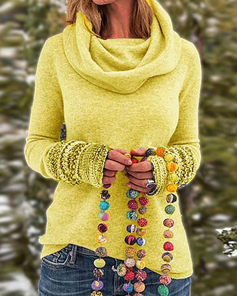 5XL HIGH-NECKED VESTMENTS SWEATERS-ABOXUN