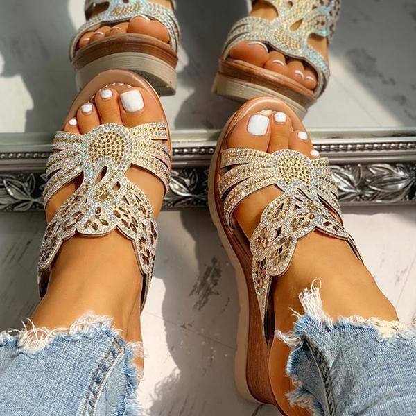 Women's Platform Wedge Casual Sandals-ABOXUN