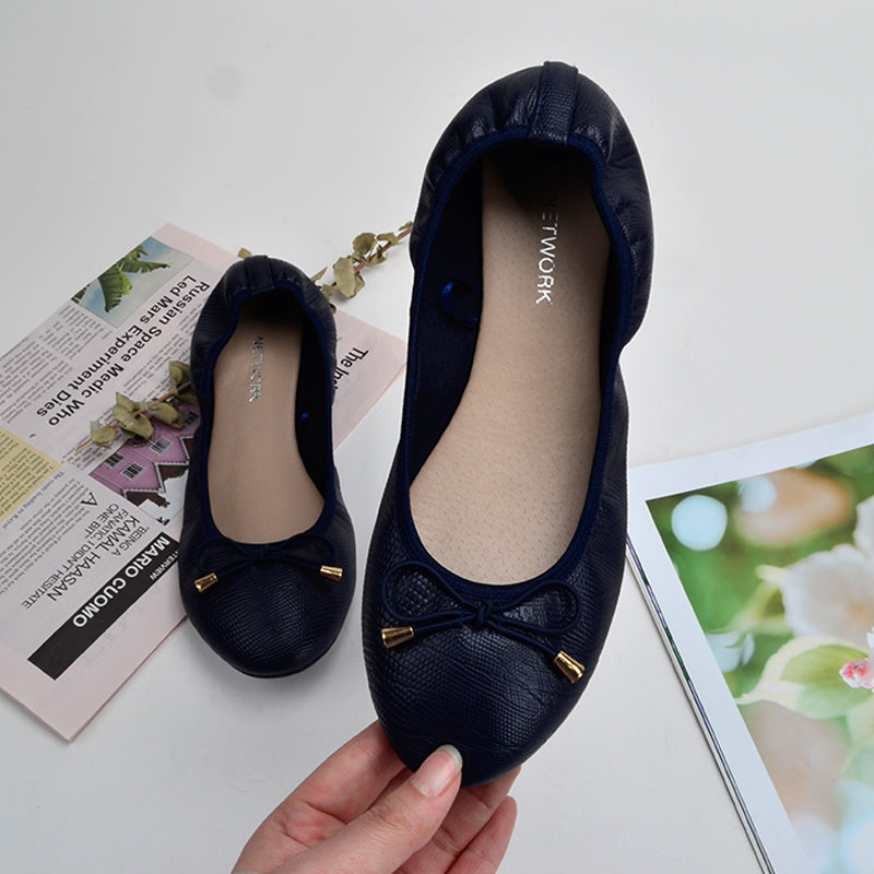 Women's Pointed-Toe Ballet Flat-ABOXUN