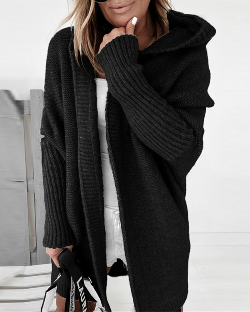 Soft Loose Sweater Coat-ABOXUN