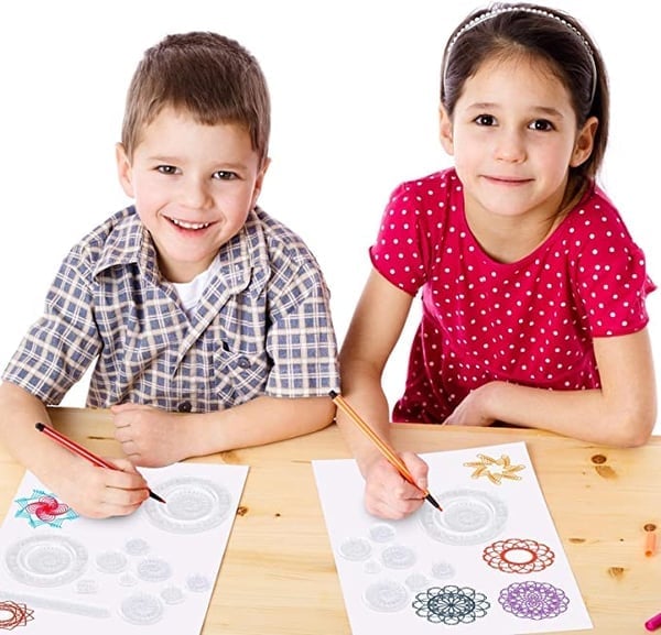 🎅Christmas Hot Sale 49% OFF - Spiral Art Clear Gear Geometric Ruler(28PCS)