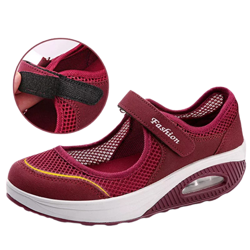 New mesh rocking shoes plus size women's shoes-ABOXUN