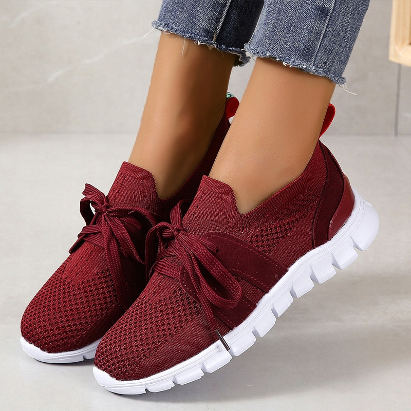 Knitted Mesh Ultralight Tennis Sneakers-ABOXUN
