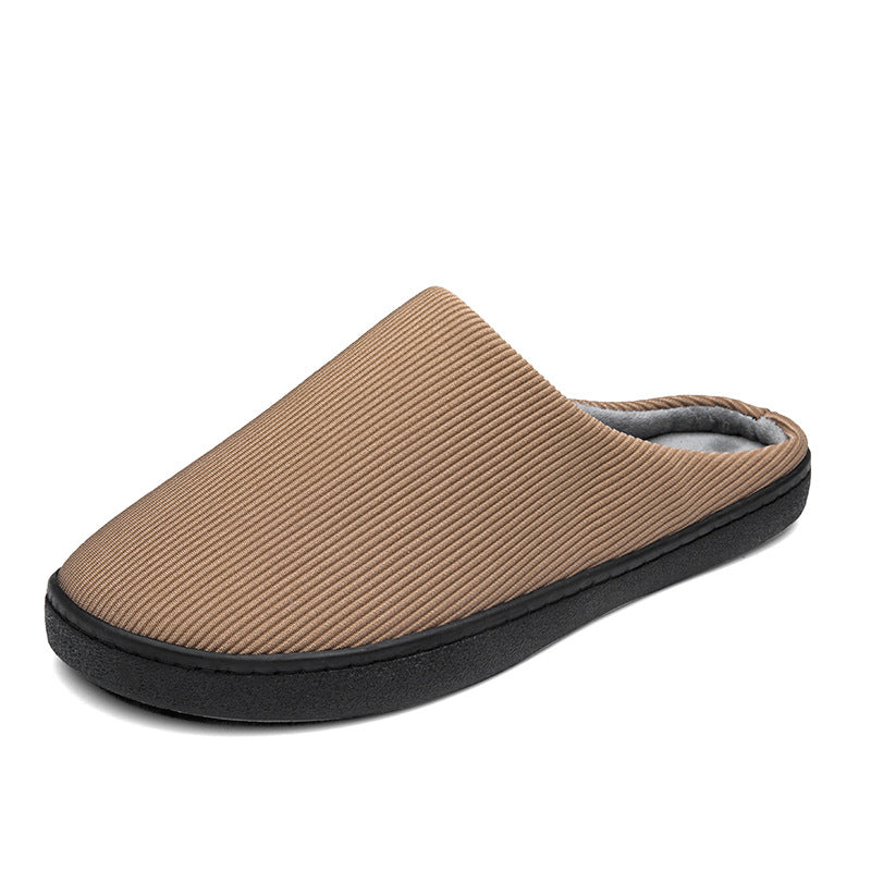 Autumn and winter cold-proof non-slip warm thick-soled home cotton slippers—Unisex-ABOXUN