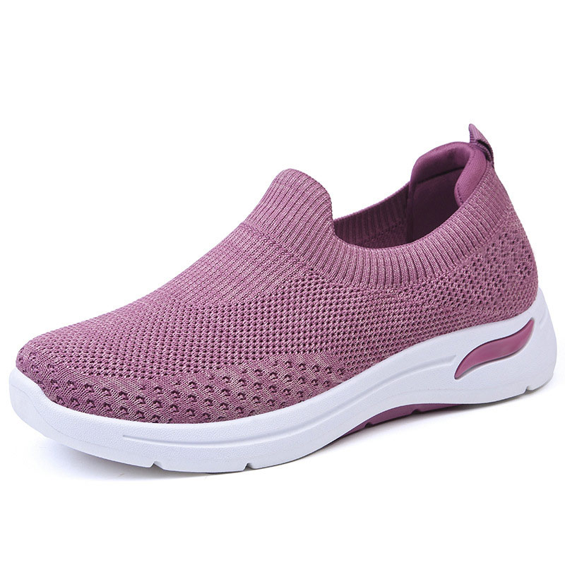 Summer Breathable Mesh Slip-On Flat Sneakers-ABOXUN