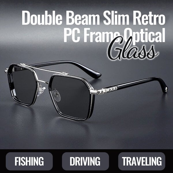 Double Beam Slim Retro PC Frame Optical Glass🔥HOT SALE🔥