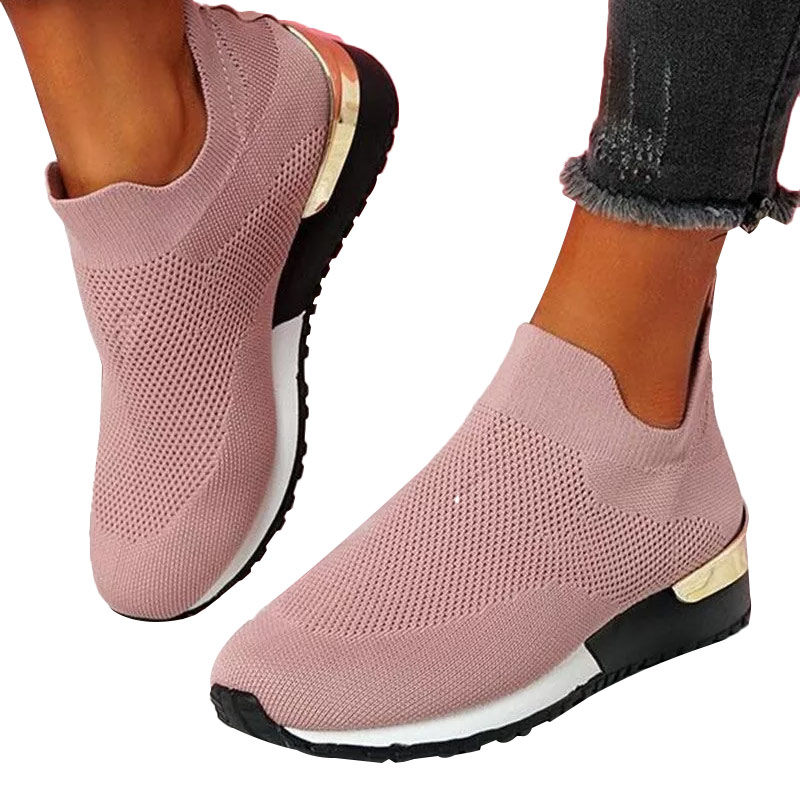 Elastic Slip-on Flat Shoes-ABOXUN