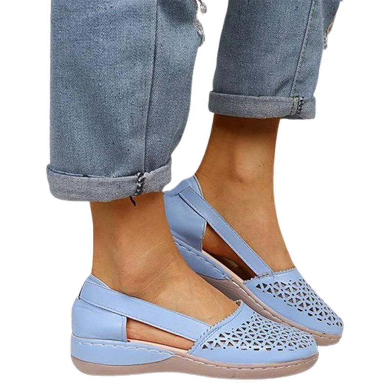 Women Wedges Orthopedic Hollow Out Vintage Sandals-ABOXUN