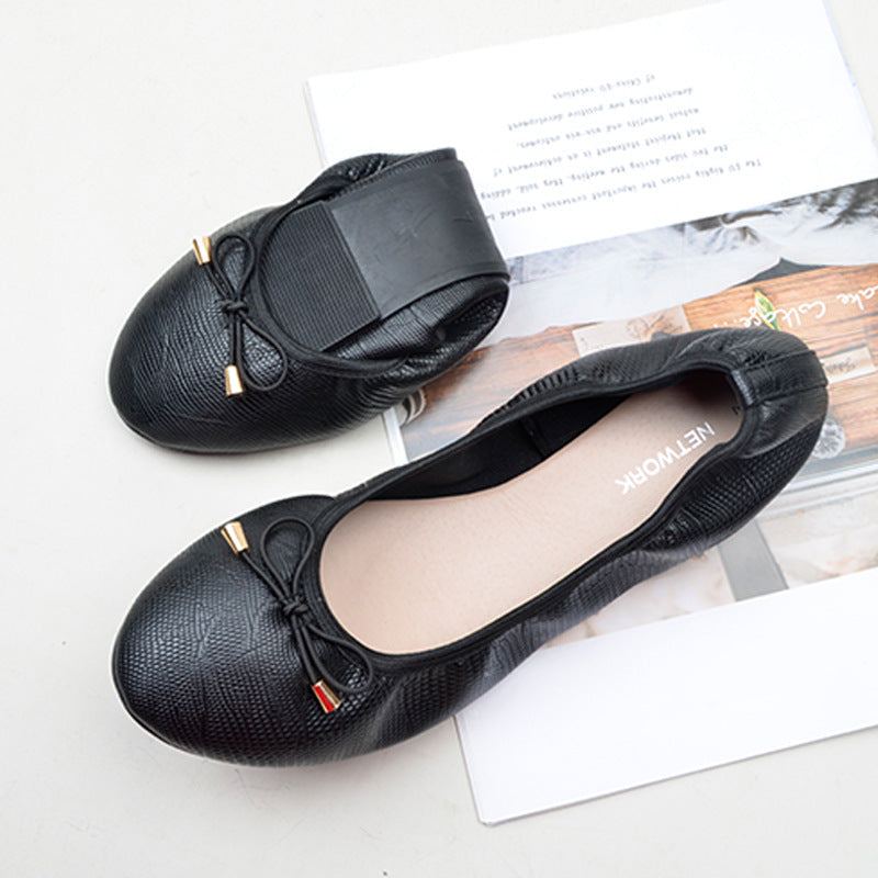 Women's Pointed-Toe Ballet Flat-ABOXUN