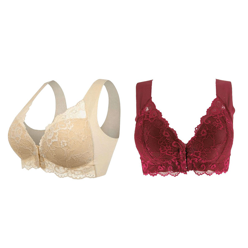 🔥HOT SALE🔥BRA FOR OLDER WOMEN FRONT CLOSURE 5D SHAPING PUSH UP SEAMLESS NO TRACE BEAUTY BACK SPORTS COMFY BRA