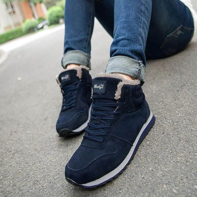 Winter non-slip warm soft-soled cotton shoes—Unisex-ABOXUN