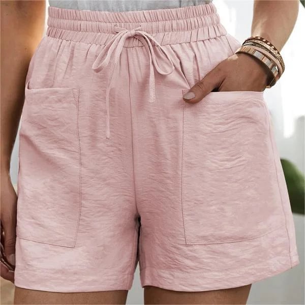 🔥Summer Hot Sale - 49% OFF🔥Solid Two Pockets Loose Casual Short Pants